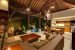 10. Lakshmi Villas Solo Living area view to pool at night